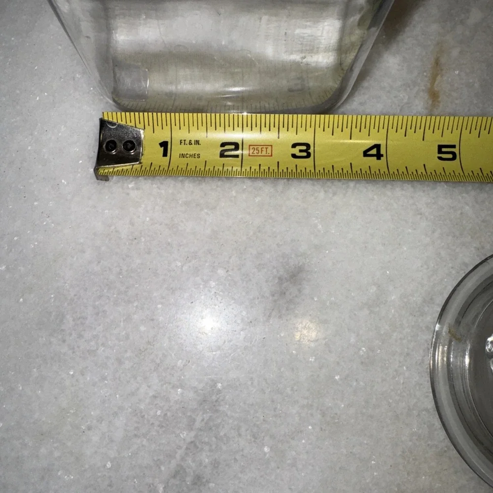 VINTAGE Anchor Hocking Clear GLASS POTHECARY JAR 51/2